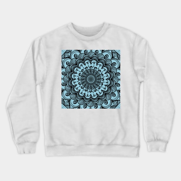 Midnight Mandala Crewneck Sweatshirt by lilydlin